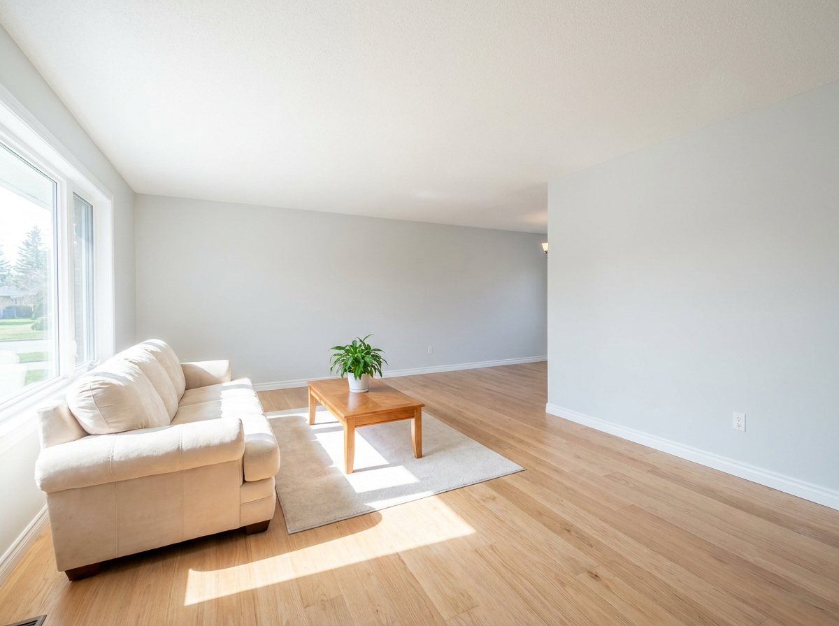 Same room dried and restored to pre-loss condition
